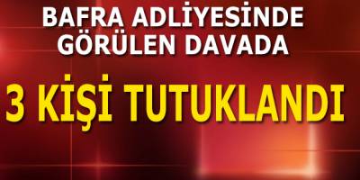 Bafra'da  7 kilo esrarla yakalanan 3 kişi tutuklandı
