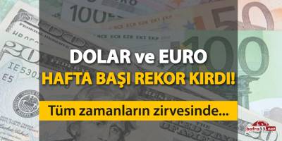 Dolar ve Euro tüm zamanların zirvesinde!