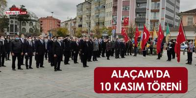 Alaçam'da 10 Kasım töreni