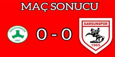 Samsunspor deplasmandan 1 puanla dönüyor