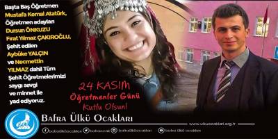 24 Kasım Öğretmenler Günü Türk Öğretmeninin şeref günüdür