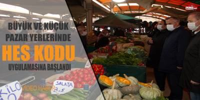 Bafra’da pazar yerlerinde korona virüs denetimleri