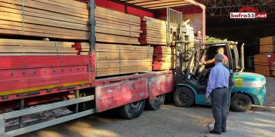 Türkeli'den İran'a kereste ihracatı