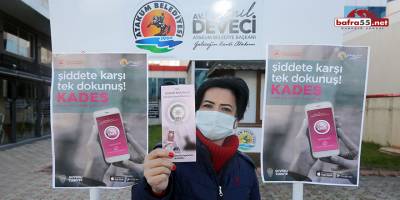 Atakum Belediyesi şiddetle mücadeleyi caddelere taşıdı