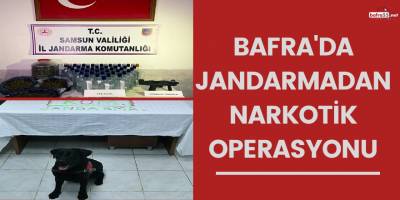 Bafra'da jandarmadan narkotik operasyonu!