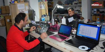 Sinop’ta teknik servislerinin EBA mesaisi