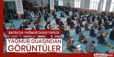 Bafra'da Yağmur Duası Yapıldı