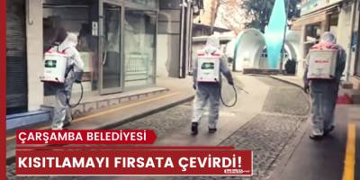 Belediye sokağa çıkma kısıtlamasını fırsata çevirdi
