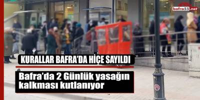 Bafra’da 2 Günlük yasağın kalkması kutlanıyor