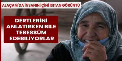 Alaçam’da insanın içini ısıtan görüntü!
