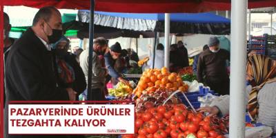 Pazaryerinde ürünler tezgahta kalıyor