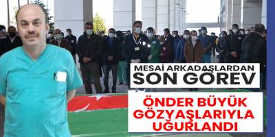 Kovid-19’dan Hayatını kaybeden hastane personeli için tören düzenlendi