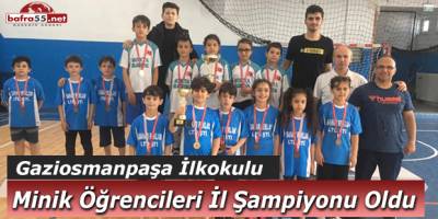 Bafra Gaziosmanpaşa ilköğretim okulundan 4*4'lük başarı