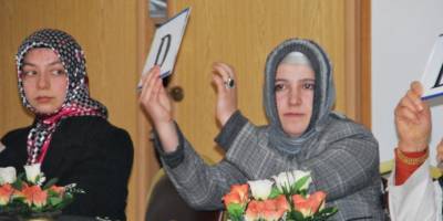 Bafra da kadın çiftciler yarıştı