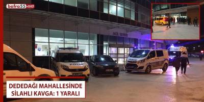 Bafra'da silahlı kavgada 1 kişi yaralandı!