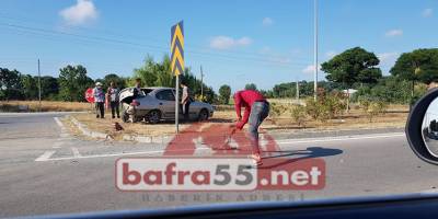 OSMAN BEYLİ SAPAĞINDA KAZA!