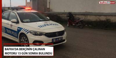 Bekçinin Motoru 15 gün sonra bulundu