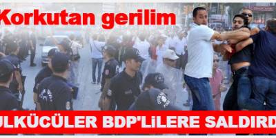 Ülkücü gençler BDP'ye saldırdı