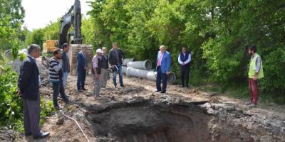 BAFRA'YA YAĞMUR SUYU HATTI DÖŞENİYOR