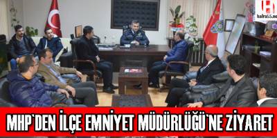 MHP İLÇE TEŞKİLATINDAN ŞUBE MÜDÜRÜNE ZİYARET
