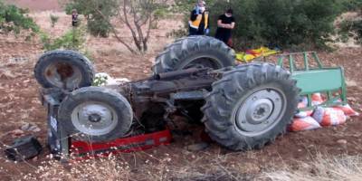 19MAYIS'TA TRAKTÖR DEVRİLDİ 1 ÖLÜ