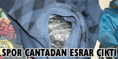 SPOR ÇANTASINDA ESRAR ÇIKTI