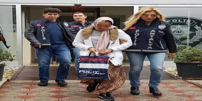 GİRDİĞİ EVDEN PARA ÇALAN KADIN YAKALANDI