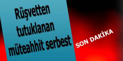 Rüşvetten tutuklanan müteahhit serbest