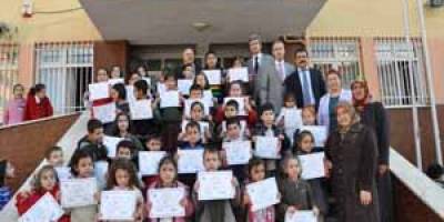 Bafra'da Başarılı Öğrencilere Sertifika