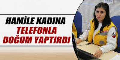 BAFRA'DA HAMİLE KADINA TELEFONLA DOĞUM YAPTIRDI