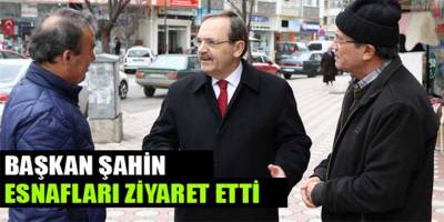 BAŞKAN ŞAHİN HACINABİ MAHALLESİ ESNAFLARIYLA BİR ARAYA GELDİ