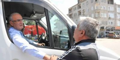 BAŞKAN YILMAZ BAFRA’DA İNCELEMELERDE BULUNDU