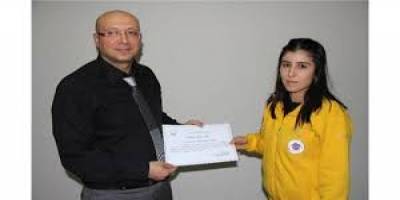 BAFRA'DA TELEFONLA DOĞUM YAPTIRAN 112 PERSONELİNE TEŞEKKÜR BELGESİ