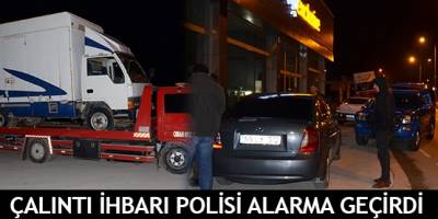 BAFRA DA ÇALINTI KAMYONET İHBARI POLİSİ ALARMA GEÇİRDİ