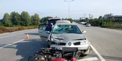 SAMSUN’DA TRAFİK KAZASI: 2 YARALI