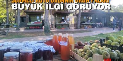 SÜRMELİ MAHALLESİNDE AÇILAN  EKOLOJİK PAZAR İLGİ GÖRÜYOR