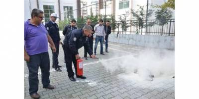 YANGIN ÖNLEME TEDBİRLERİ EĞİTİMİ BAFRA DA BAŞLADI