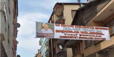MUHTARDAN PANKARTLI DESTEK