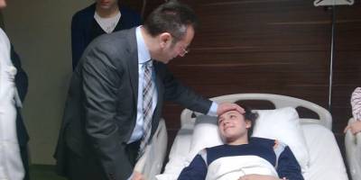 KAZADA YARALANAN SPORCULARA ZİYARETÇİ AKINI