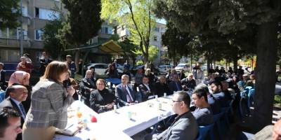 BAŞKAN ŞAHİN TABAKHANE MAHALLESİ SAKİNLERİYLE BİR ARAYA GELDİ