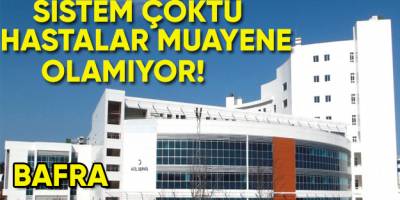 Bafra Devlet Hastanesinde Sistem Çöktü Hastalar Sırada Bekliyor