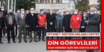 Bafra Diyanet-Sen’den Türk Kızılay’ına Destek