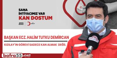 Demircan, Kızılay’ın görevi sadece kan almak değil