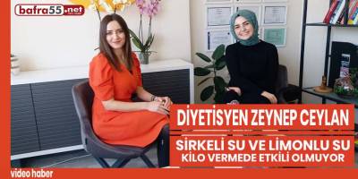 Diyetisyen Zeynep Ceylan Sirkeli ve Limonlu su kilo verdirmez