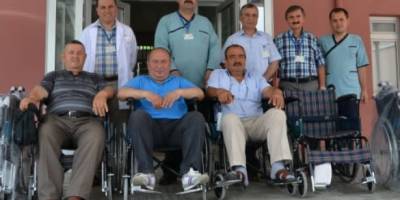 Emekli astsubaydan hastaneye 10 tekerlekli sandalye