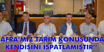 BAFRA’MIZ TARIM KONUSUNDA KENDİSİNİ İSPATLAMIŞTIR’’