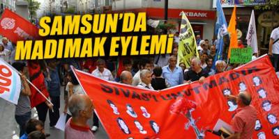 Samsun'da Madımak Olayları protesto edildi