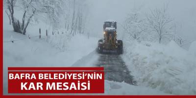 Bafra Belediyesi kapanan yolları açtı