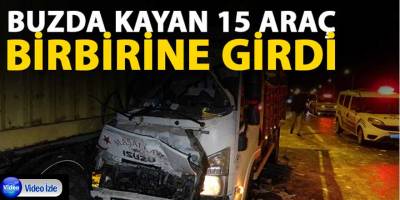 Tekkeköy'de buzlanan yol felaketi getirdi