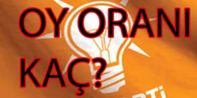AK Parti'nin oy oranı kaç?